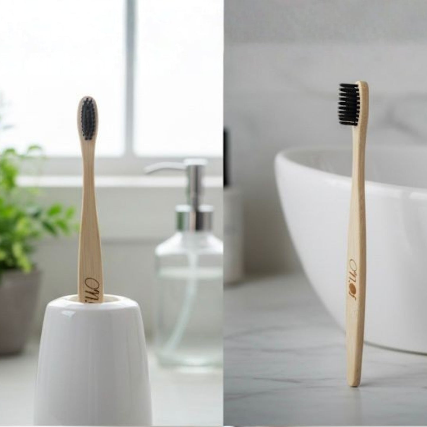Bamboo Toothbrushes - Pack of 6